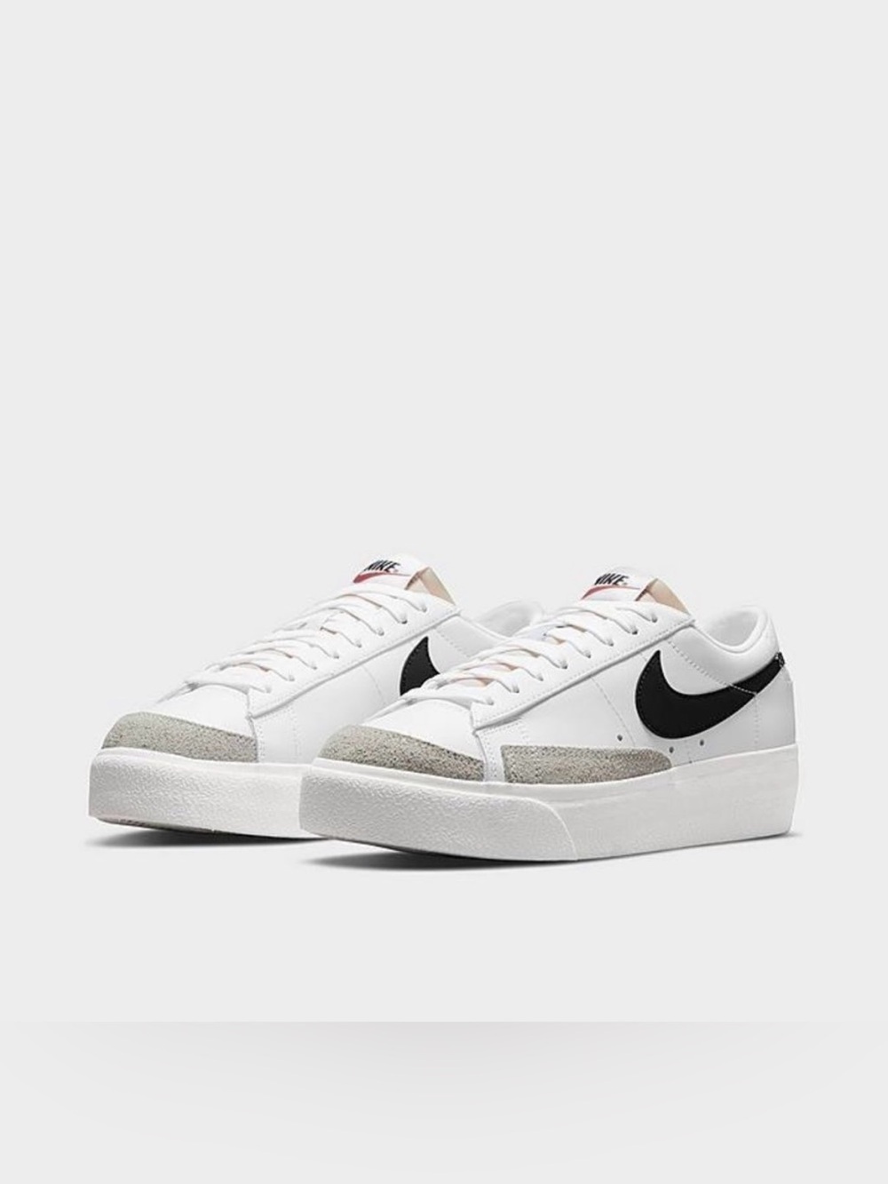 Nike White Platform Blazer Low Top Sneakers